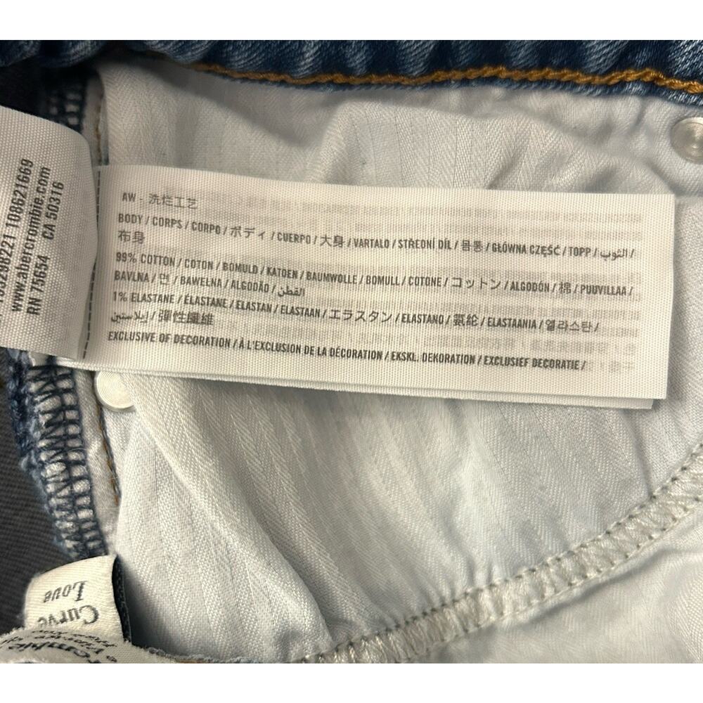 Abercrombie & Fitch The Vintage Flare High Rise Jeans w/ Split Hem Size 26 Short - Picture 8 of 8
